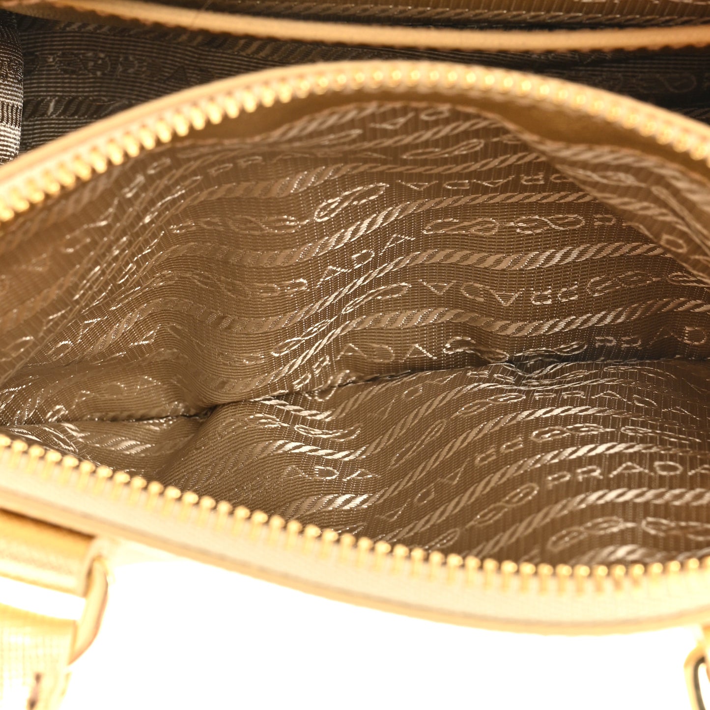 Saffiano Lux Mini Galleria Double Zip Tote Platino