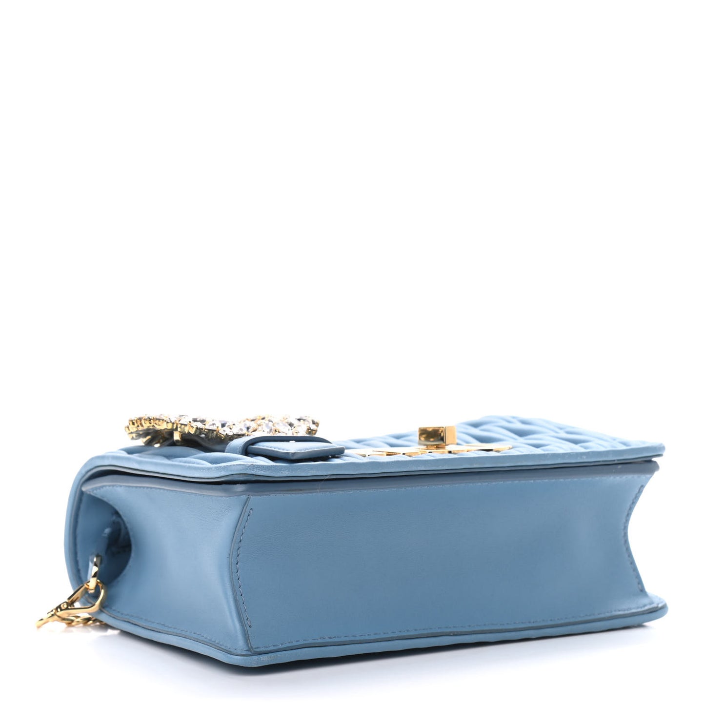 Matelasse Crystal Embellished Shoulder Bag Astrale