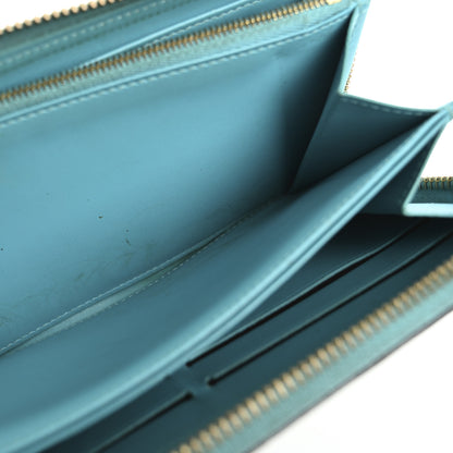 Louis Vuitton Vernis Zippy Wallet Bleu Lagon 8 of 18