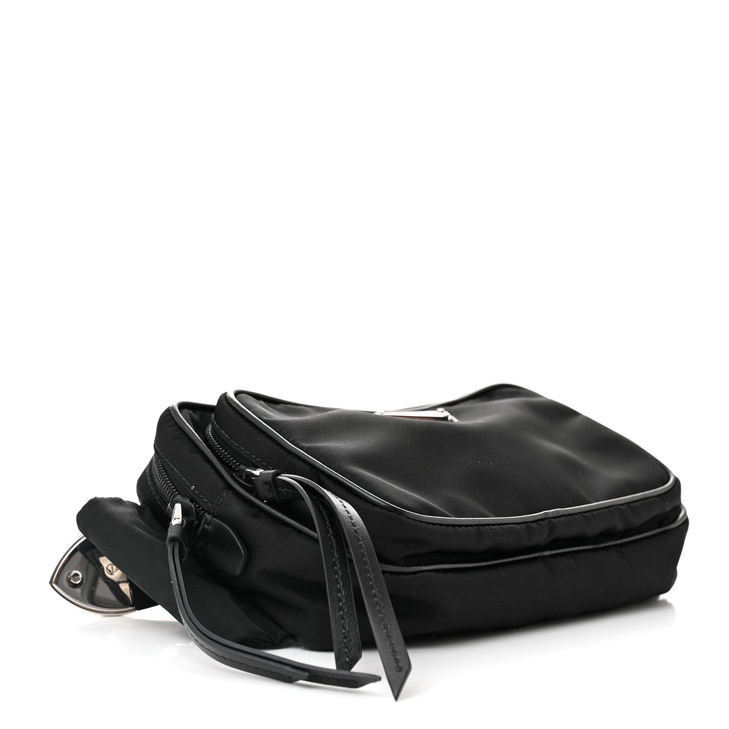 Tessuto Nylon Saffiano Belt Bag Black