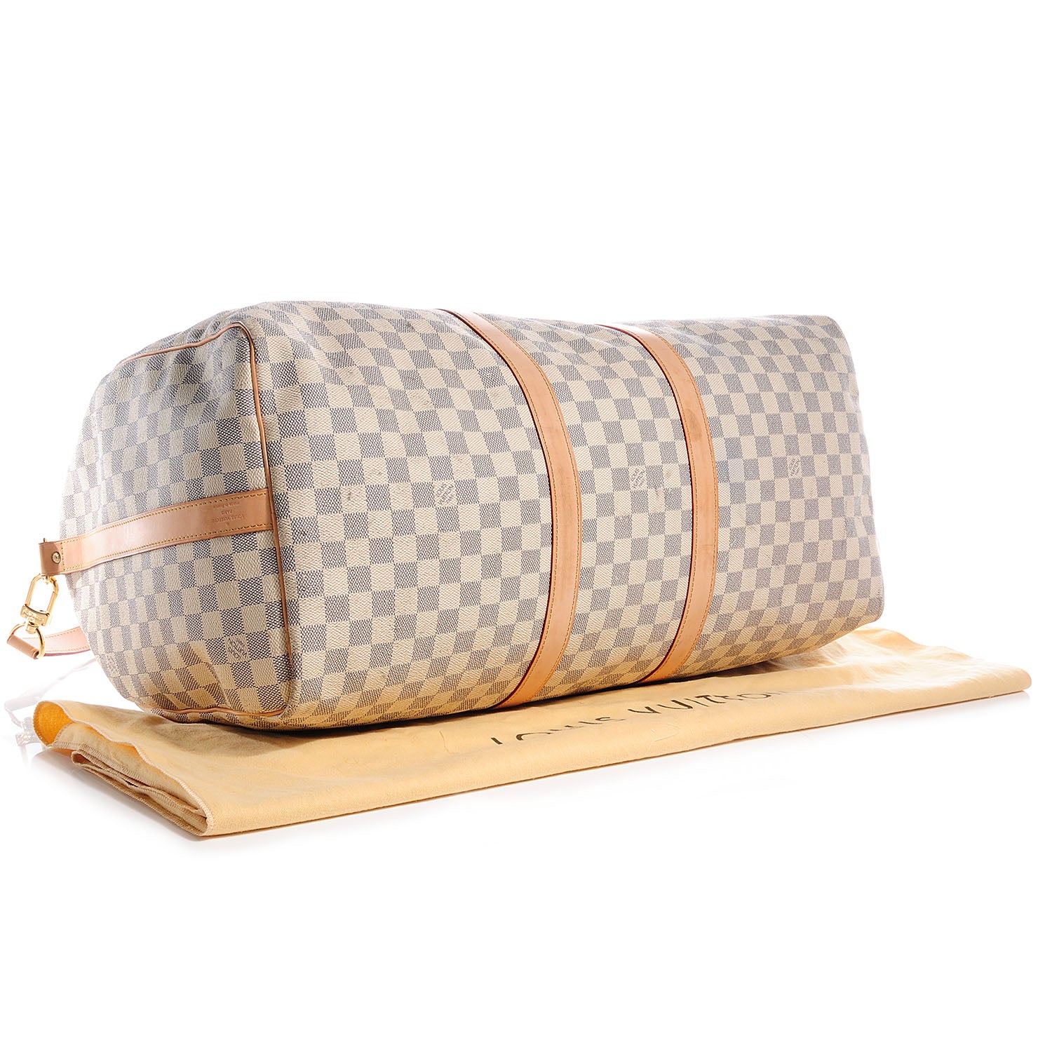 Louis Vuitton Damier Azur Keepall Bandouliere 55 4 of 8