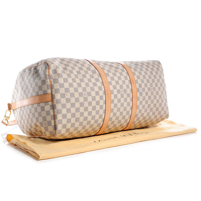 Louis Vuitton Damier Azur Keepall Bandouliere 55 4 of 8