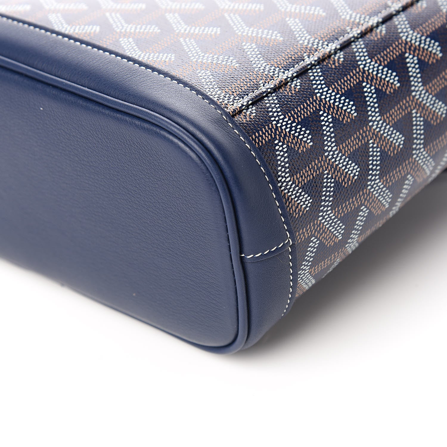 Goyard Goyardine Calfskin Mini Alpin Backpack Navy 8 of 9