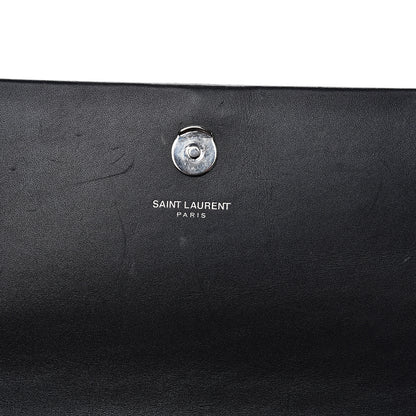 Saint Laurent Smooth Calfskin Medium Classic Monogram Kate Tassel Satchel Black 6 of 15