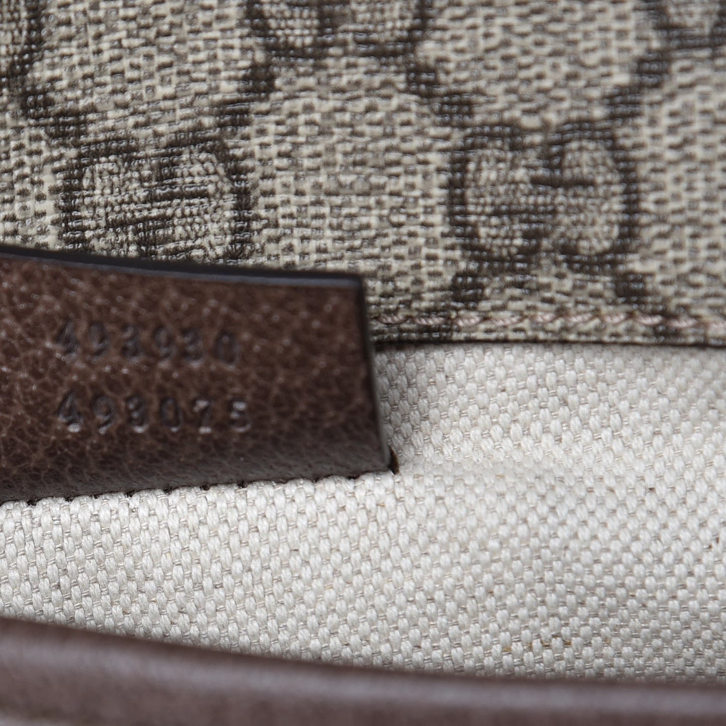 GG Supreme Monogram Neo Vintage Web Belt Bag Brown