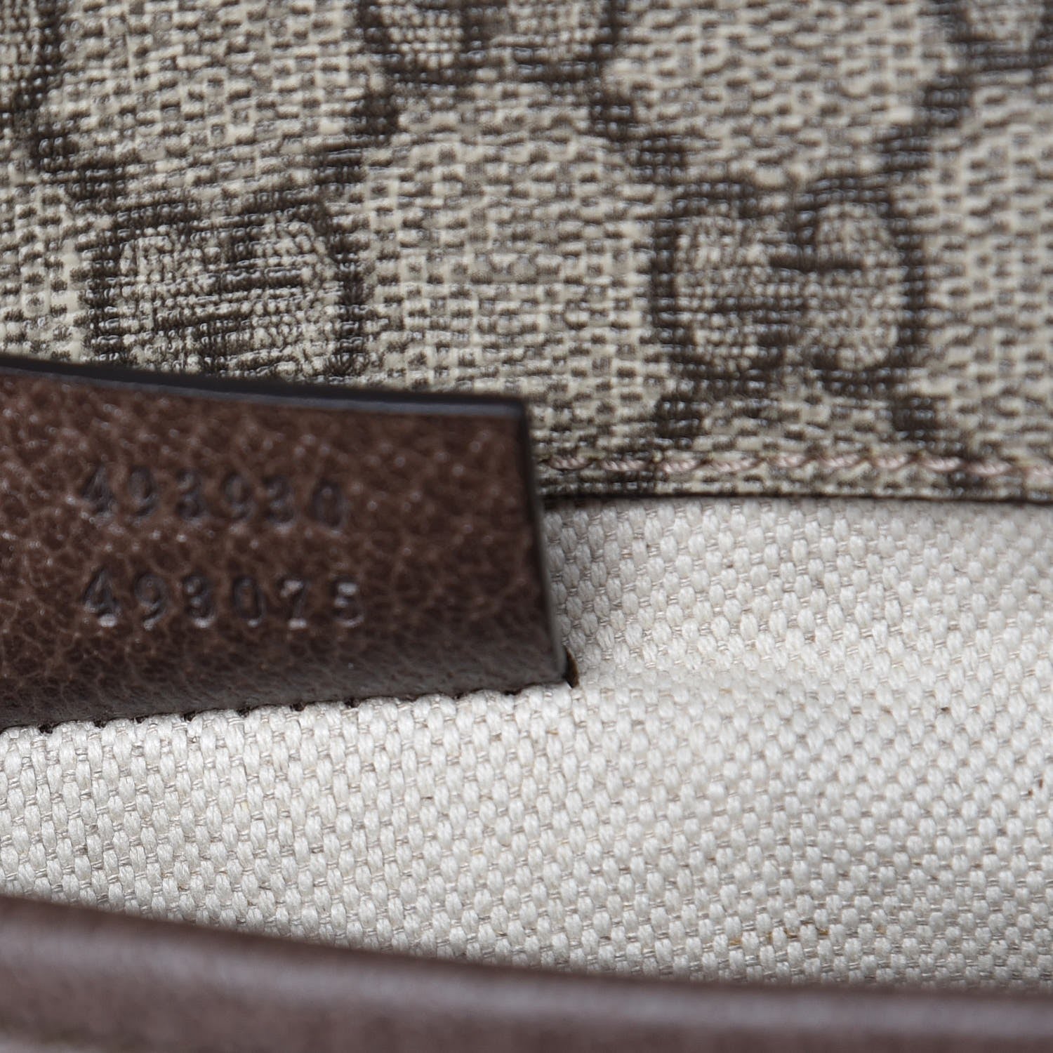 Gucci GG Supreme Monogram Neo Vintage Web Belt Bag Brown 7 of 7