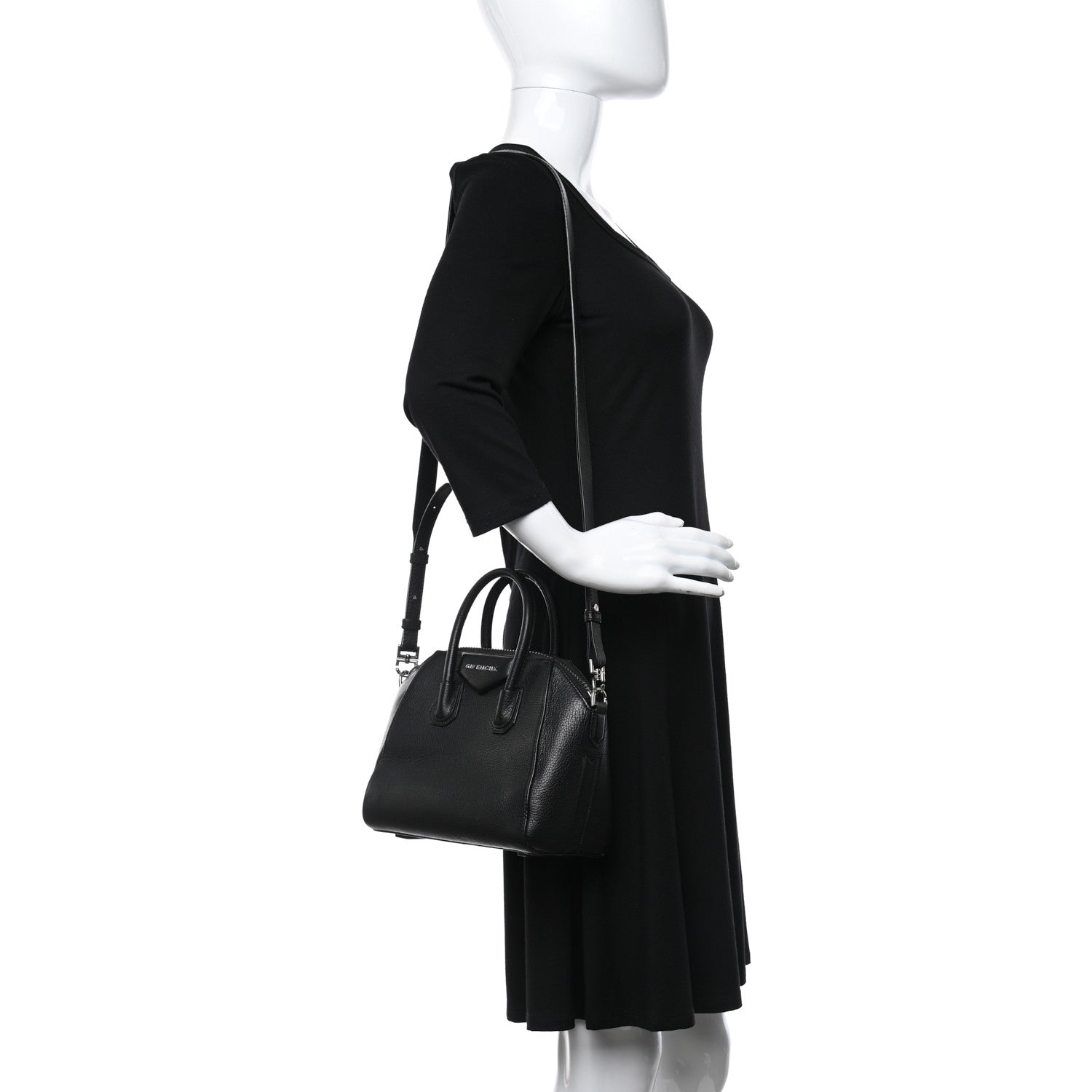 Givenchy Sugar Goatskin Mini Antigona Black 2 of 12