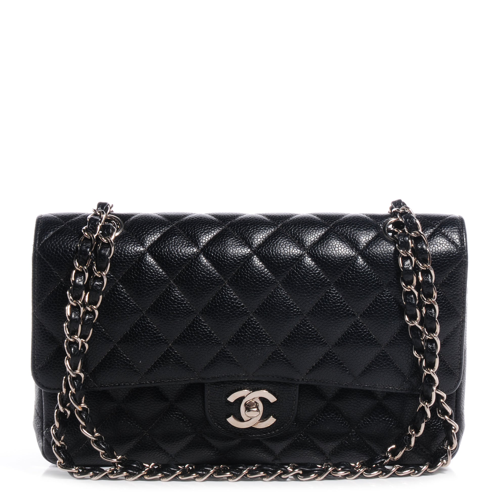 Chanel Caviar Quilted Medium Double Flap Black 1 of 7