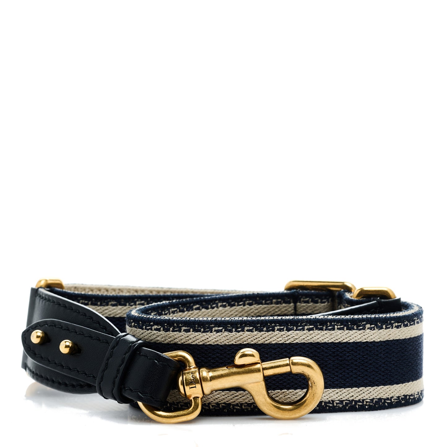 Canvas Embroidered Shoulder Strap Blue