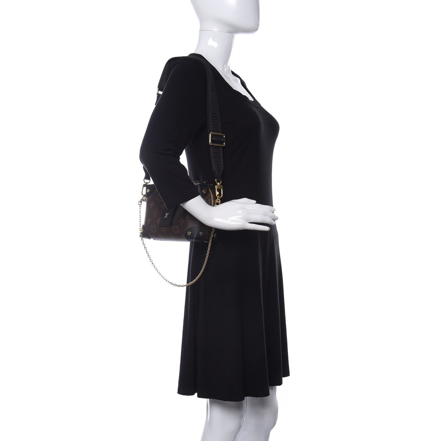 Monogram Petite Malle Souple Black