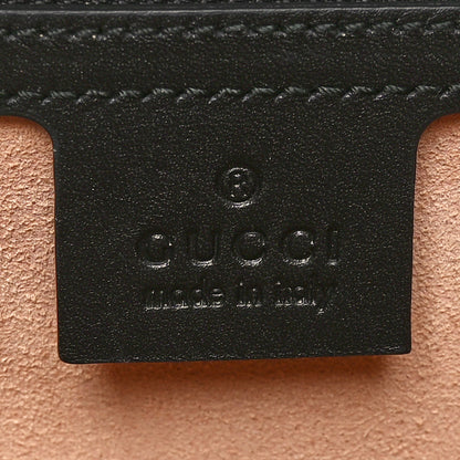 Gucci Nappa Bamboo Small Nymphaea Top Handle Bag Black 6 of 10