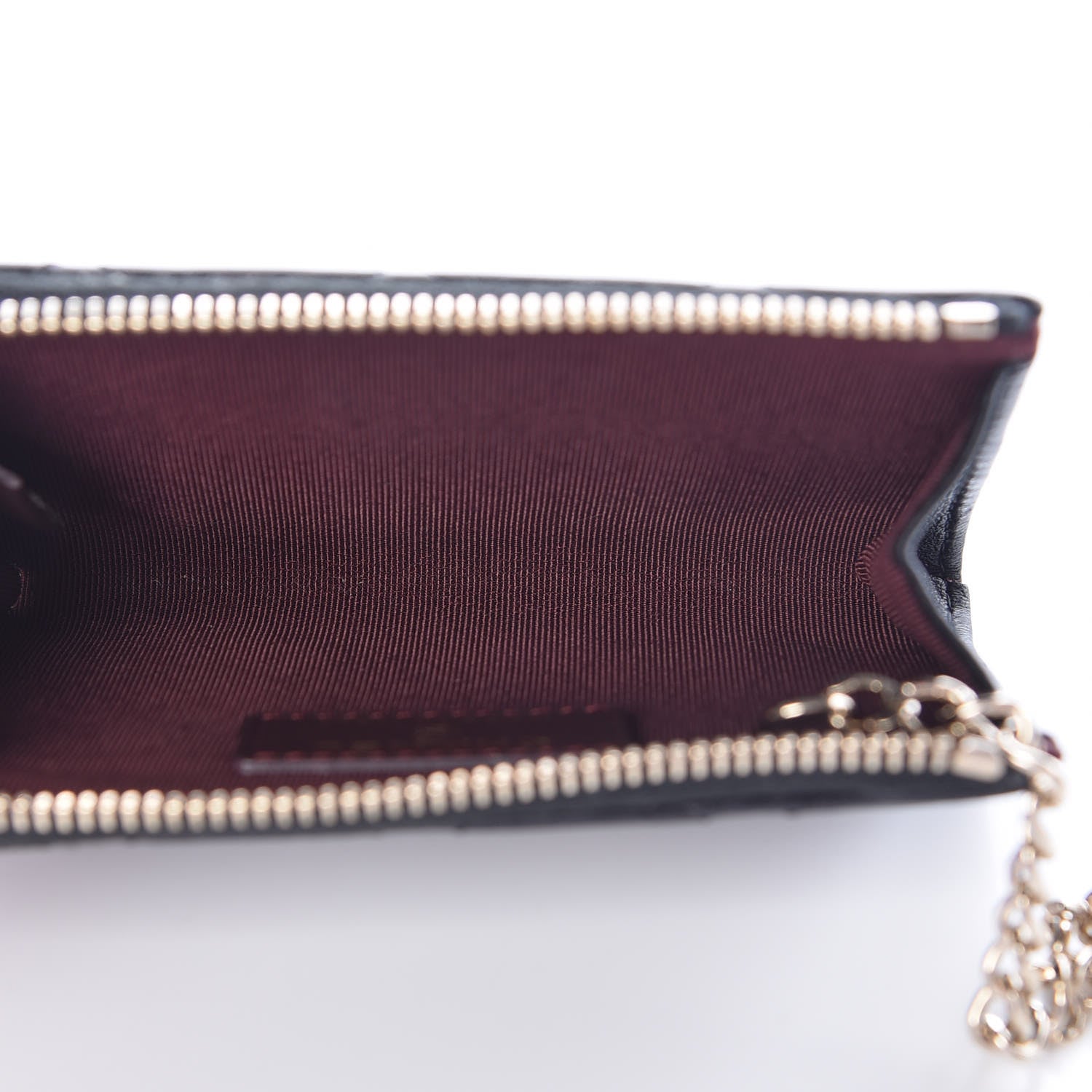 Chanel Lambskin Quilted Key Holder Case Black 5 of 8