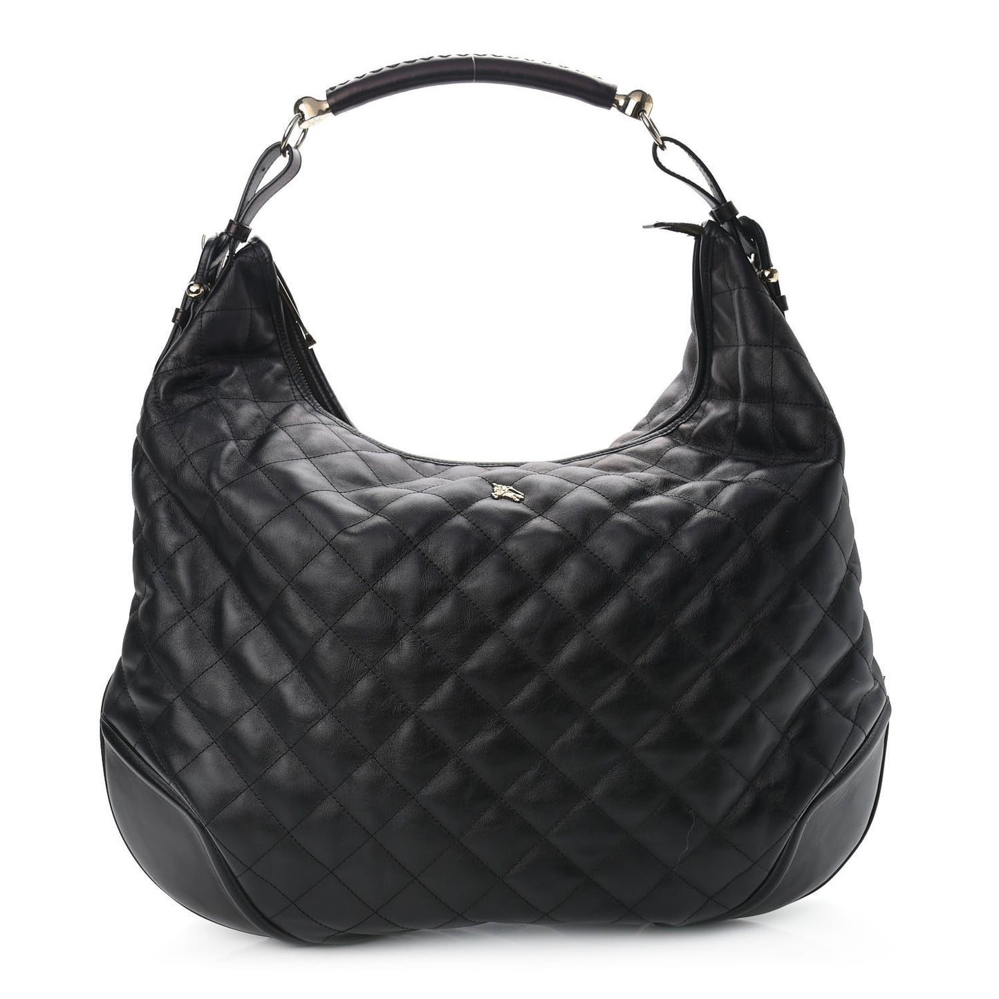 Calfskin Quilted Hoxton Hobo Black