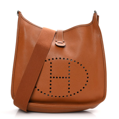 Hermes Epsom Evelyne II GM Gold 1 of 10