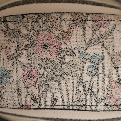 Christian Dior Canvas Embroidered Mille Fleurs Medium Lady D-Lite Multicolor 5 of 12