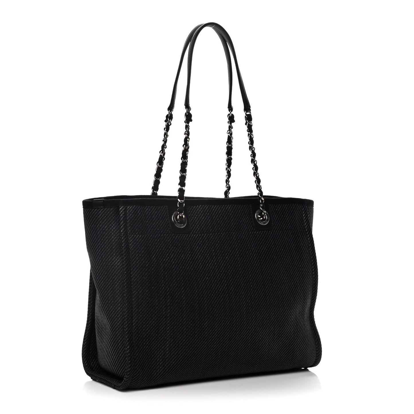 Mixed Fibers Small Deauville Tote Black