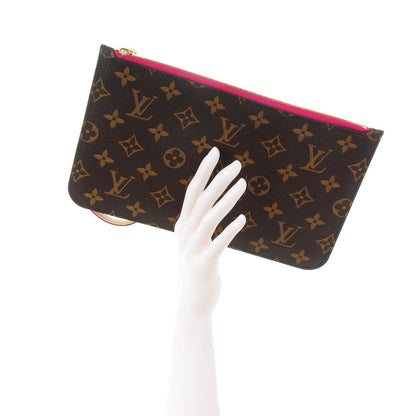Louis Vuitton Monogram Neverfull MM GM Pochette Pivoine 2 of 8