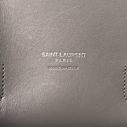 Saint Laurent Grained Calfskin Topstich Baby Sac De Jour Grey 7 of 15