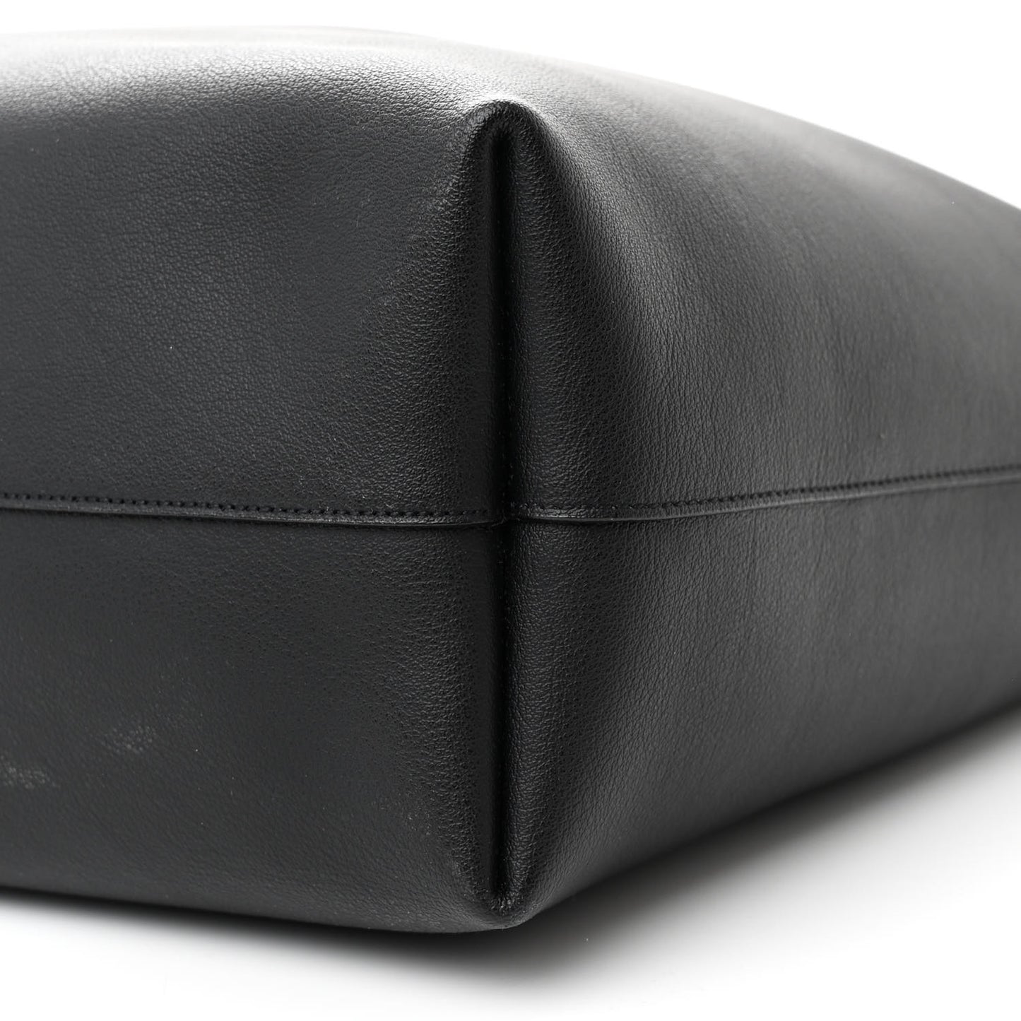 Calfskin Large Shopping Tote Black