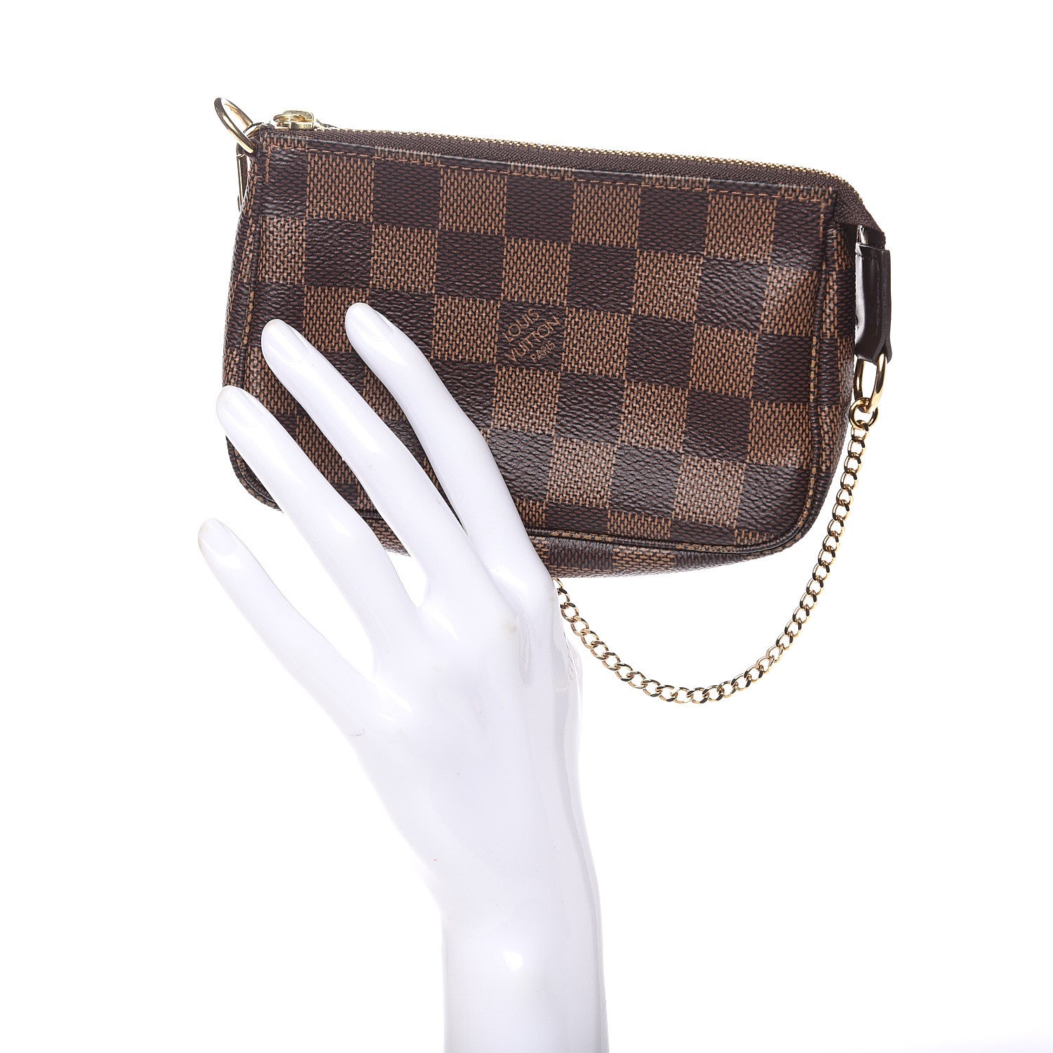 Louis Vuitton Damier Ebene Mini Pochette Accessories 2 of 10