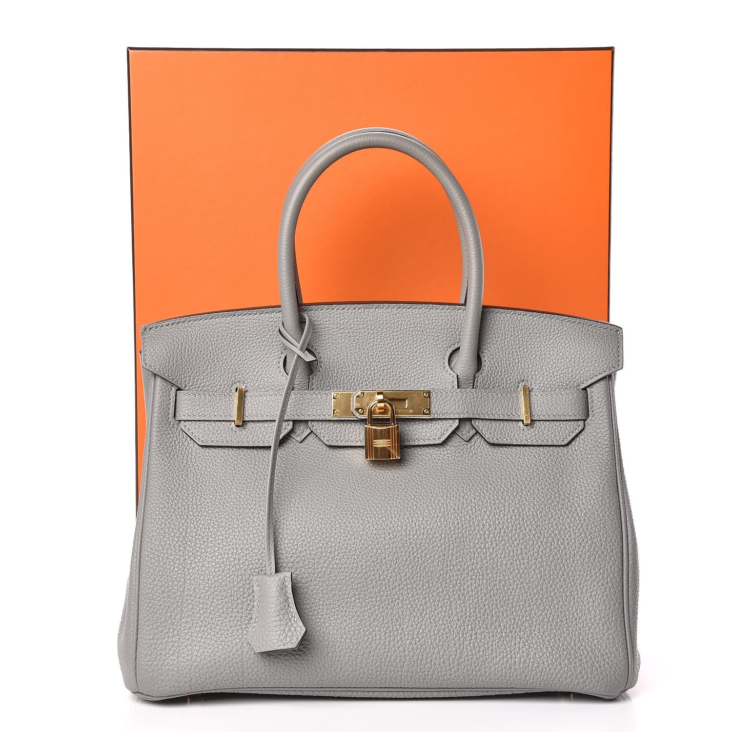 Hermes Togo Birkin 30 Gris Mouette 34 of 34