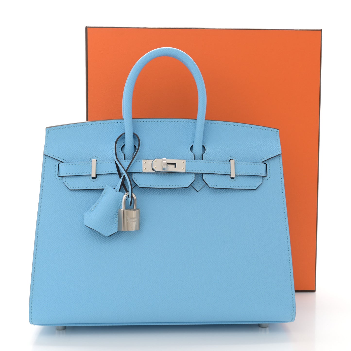 Epsom Birkin Sellier 25 Celeste