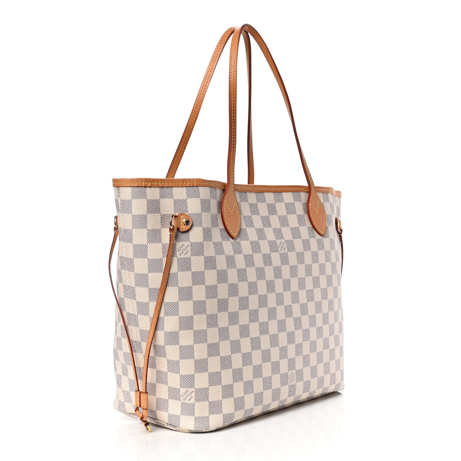 Louis Vuitton Damier Azur Neo Neverfull MM Rose Ballerine 4 of 6