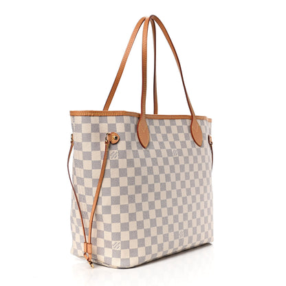 Louis Vuitton Damier Azur Neo Neverfull MM Rose Ballerine 4 of 6