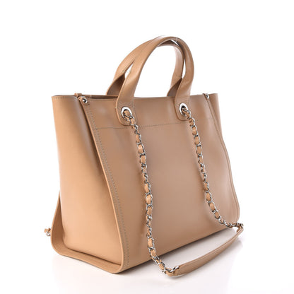 Chanel Caviar Small Studded Deauville Tote Beige 4 of 8