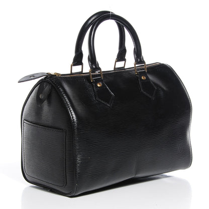 Louis Vuitton Epi Speedy 25 Black 3 of 7