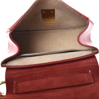 Chloe Lambskin Suede Calfskin Mini Drew Shoulder Bag Paprika Red 5 of 11