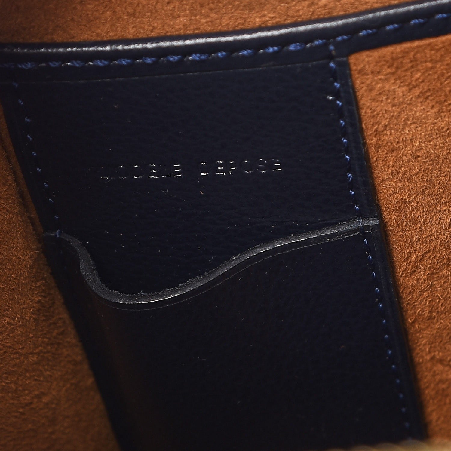 Delvaux Grained Calfskin Charme Tote Jumping Marine 8 of 10