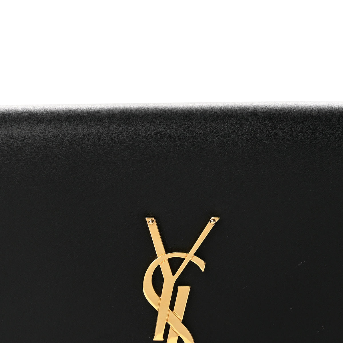 Calfskin Classic Monogram Tassel Clutch Black