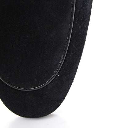 Gucci Suede Web Mens Horsebit Loafers 7 Navy 8 of 9
