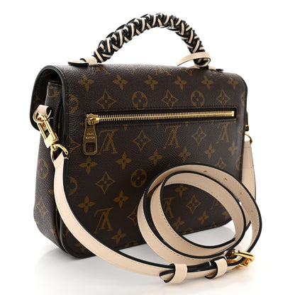 Louis Vuitton Monogram Braided Pochette Metis Creme Beige 3 of 10