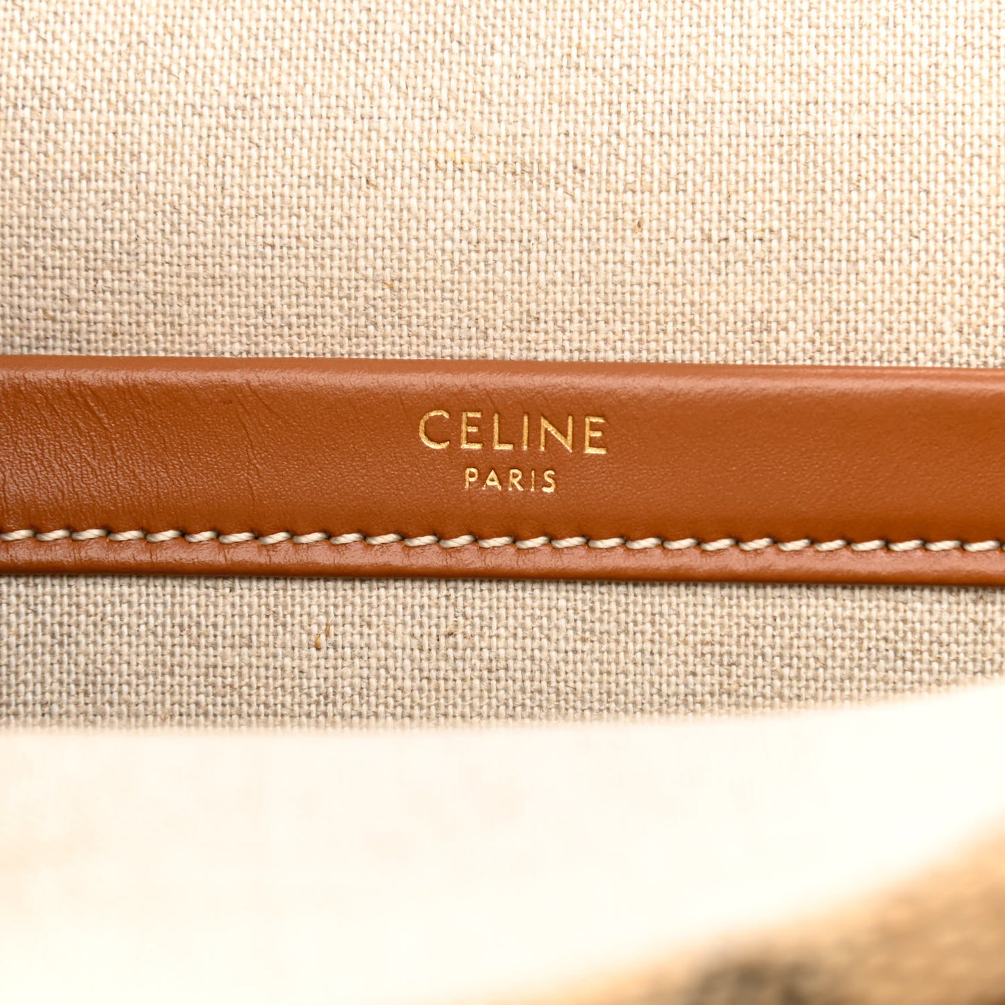 Raffia Jacquard Calfskin Triomphe Large Cabas Thais Natural Tan