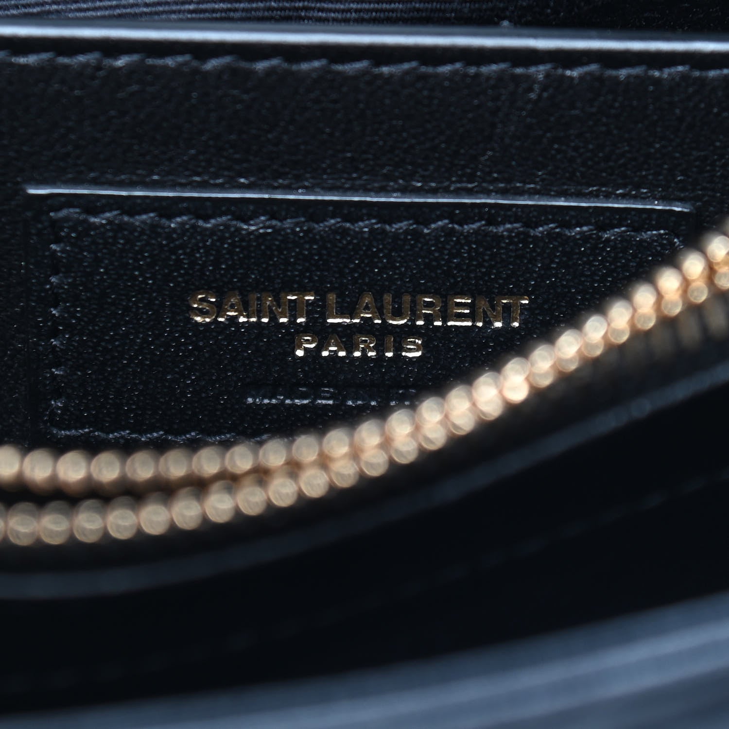 Saint Laurent Calfskin Y Quilted Monogram Small Loulou Chain Satchel Black 5 of 7