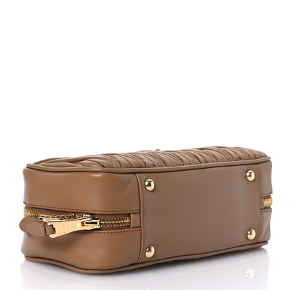 Miu Miu Nappa Matelasse Large Arcadie Top Handle Bag Caramel 4 of 13