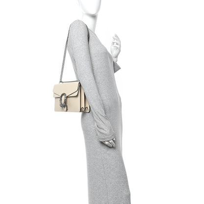 Gucci Textured Calfskin Crystal Small Dionysus Shoulder Bag Mystic White 2 of 10