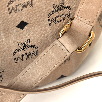 MCM Visetos Essential Drawstring Bucket Bag Beige 11 of 20
