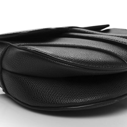Christian Dior Grained Calfskin Mini Saddle Bag Black 9 of 11