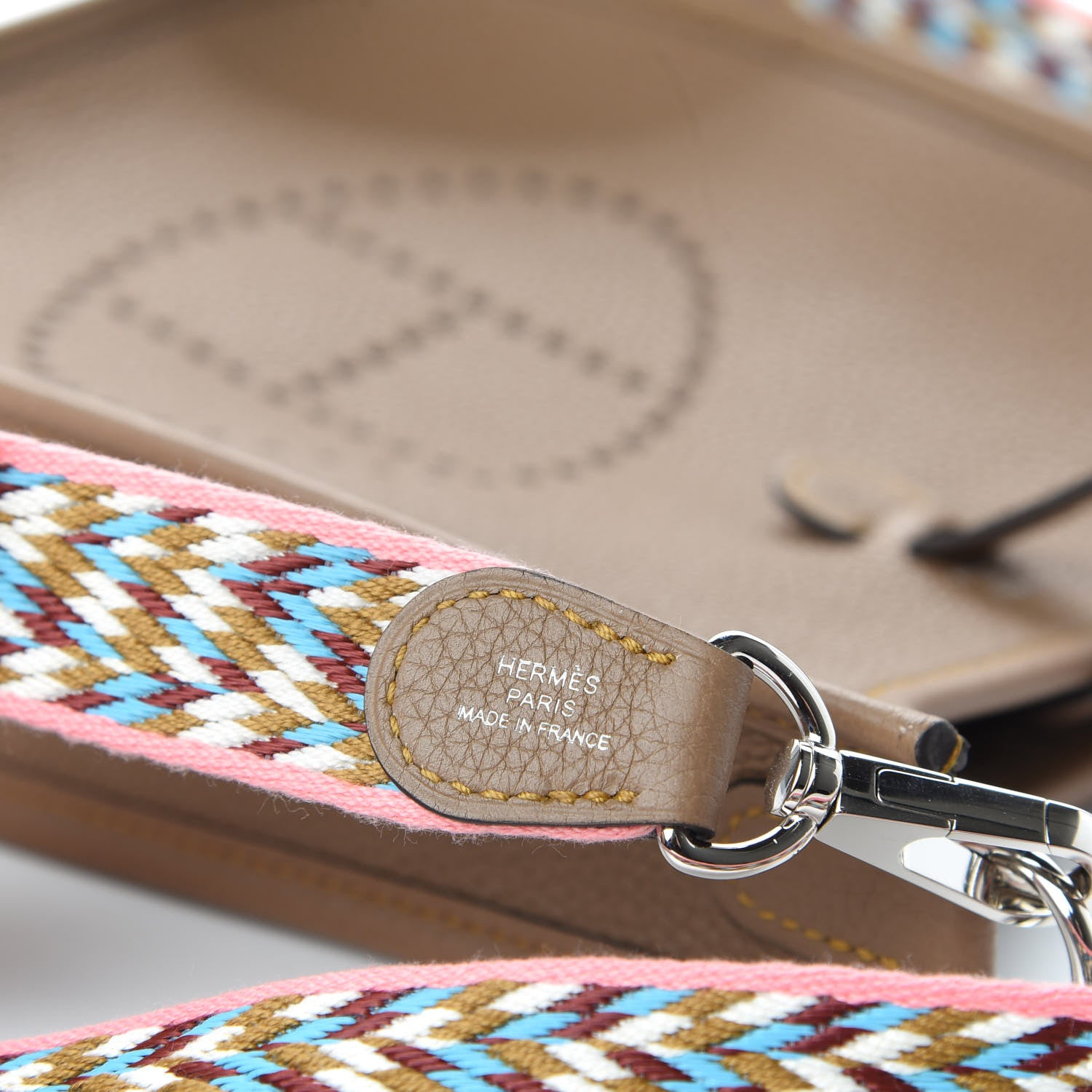 Hermes Taurillon Maurice Zigzag Evelyne TPM Beige Weimar 8 of 11