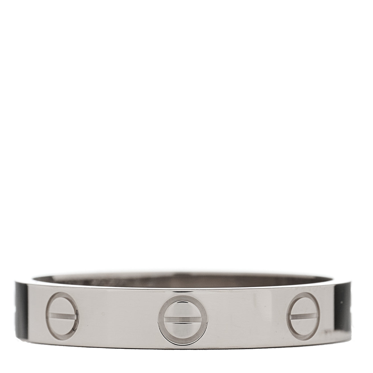 Cartier 18K White Gold 3.5mm LOVE Wedding Band Ring 58 8.5 3 of 4