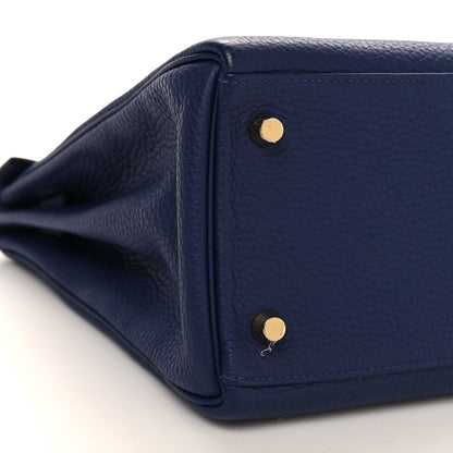 Hermes Togo Kelly Retourne 28 Bleu Encre 9 of 10