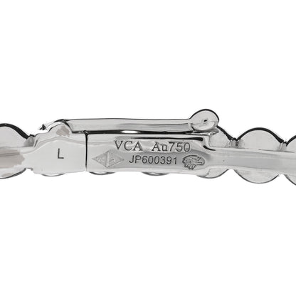Van Cleef & Arpels 18K White Gold Perlee Pearls of Gold Bracelet L 3 of 4