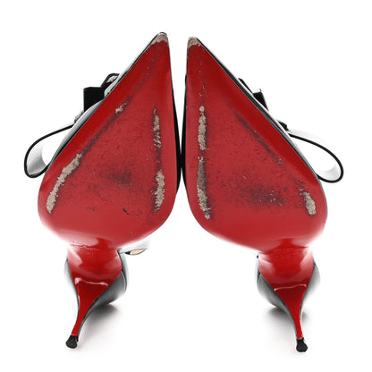 Christian Louboutin Patent Clare Nodo 80 Pumps 38 Black 6 of 9