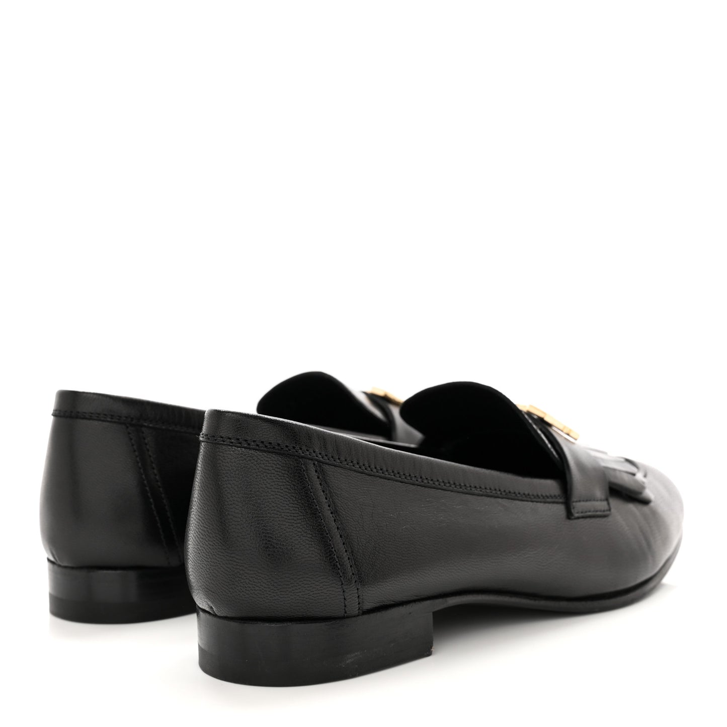 Goatskin Womens Royal Loafers 36.5 Black