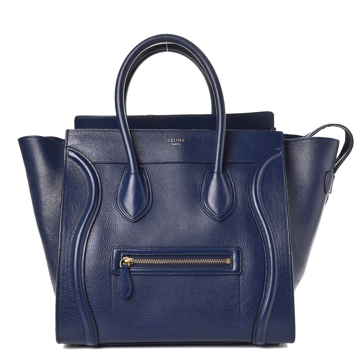 Drummed Calfskin Mini Luggage Ink