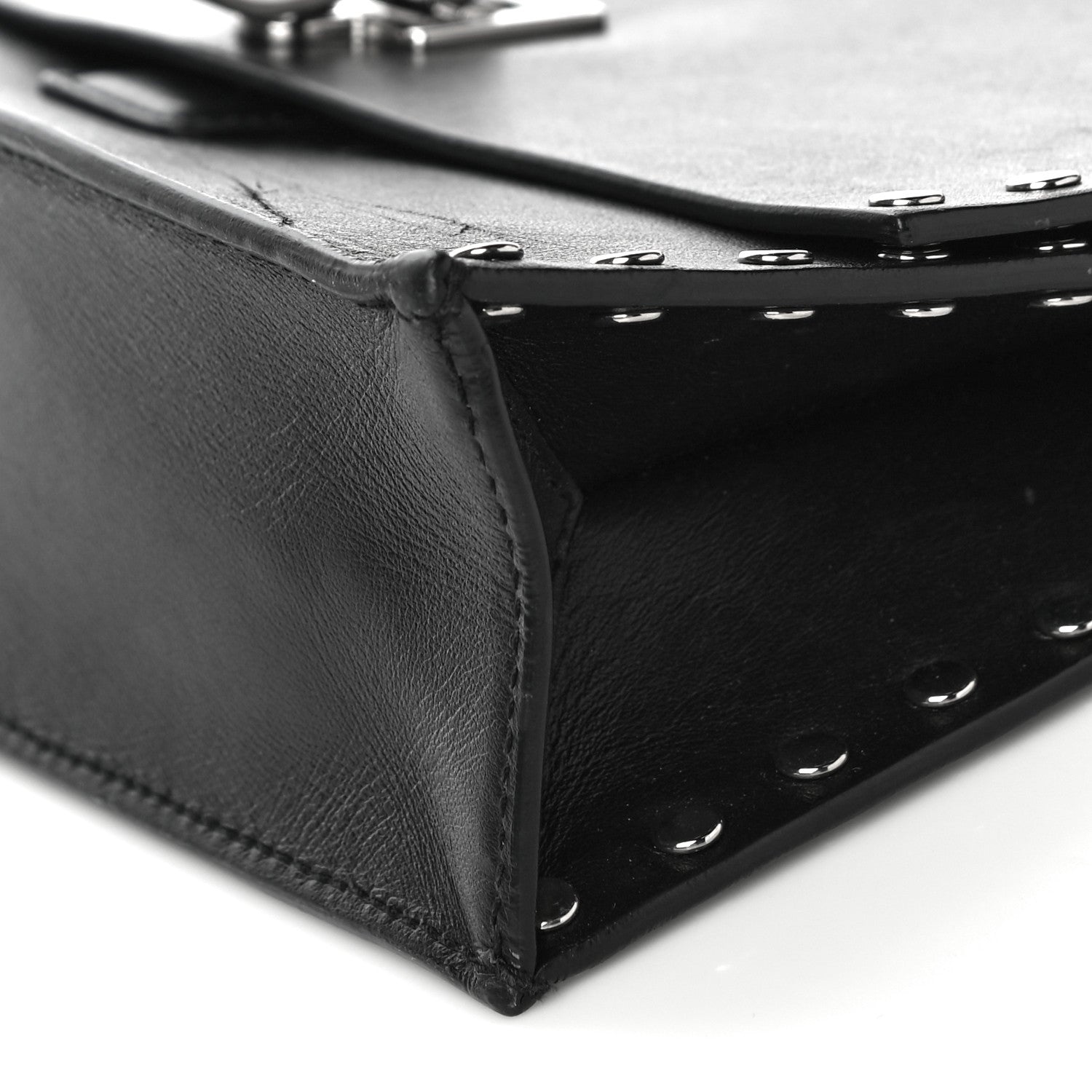 Proenza Schouler Calfskin Studded Small Lunch Bag Black 10 of 13