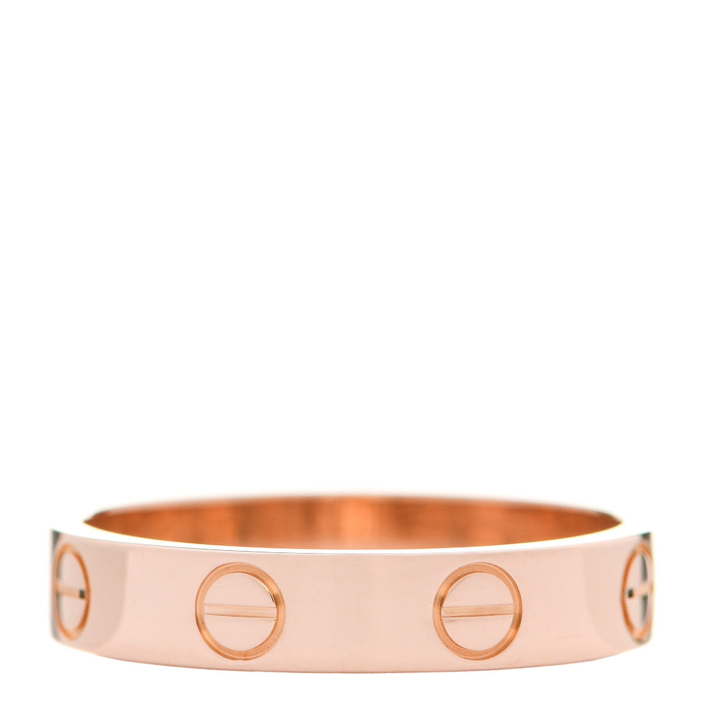18K Pink Gold 3.5mm LOVE Wedding Band Ring 51 5.75